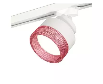 Комплект трекового светильника (белый, розовый)