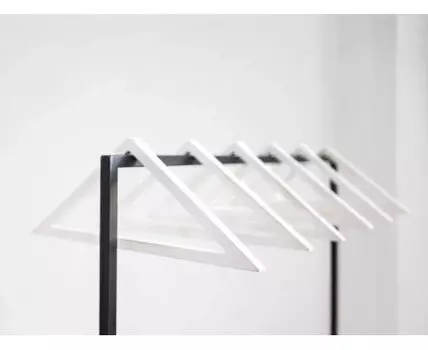 Комплект вешалок Треугольник в белом цвете (43)