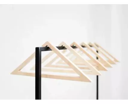 Комплект вешалок Треугольник в натуральном цвете березы (43)