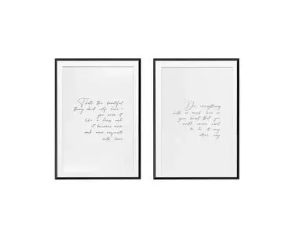 Композиция из постеров DO EVERYTHING WITH LOVE, SELFLOVE