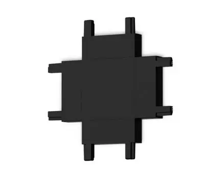 Коннектор X-образный для накладного шинопровода Ambrella Light Magnetic Ultra Slim