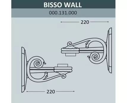 Консоль для паркового фонаря BISSO