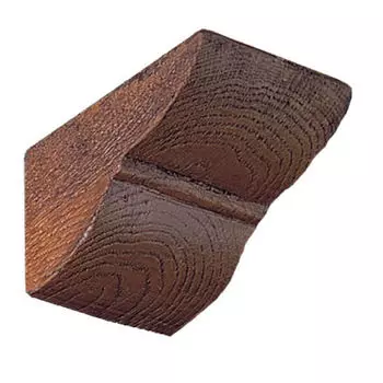 Консоль Рустик (дуб темный) под балки DECOMASTER 254 (200*174*237мм)