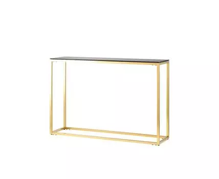 Консоль ТАУН 115*30 золото стекло smoke