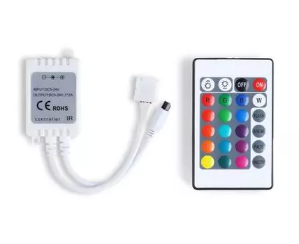 Контроллер для светодиодных лент RGB с инфракрасным пультом 6A 12V 72W/ 24V 144W GS11201 Ambrella Light GS