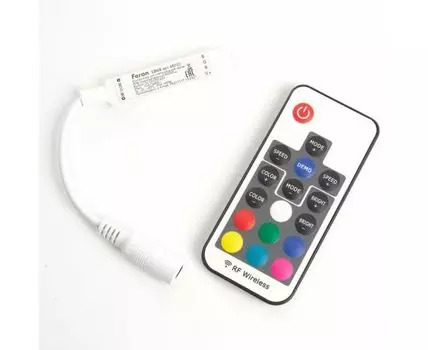Контроллер-регулятор цвета RGB с пультом ДУ Feron LD66 48032