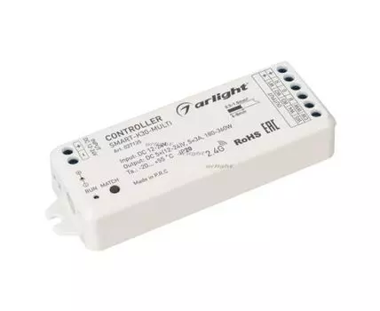 Контроллер SMART-K30-MULTI (12-24V, 5x3A, RGB-MIX, 2.4G)