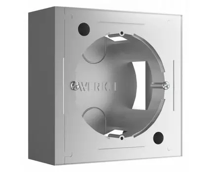 Короб накладной для розетки Werkel серебряный W8000006