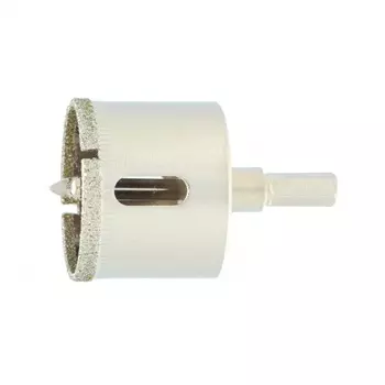 Коронка (Сверло) алмазная по керам. плитке и стеклу, 38 мм, 6-гр.хвостовик