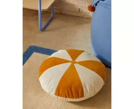 Ковер Nalim бежево-голубой 100% хлопок 90 х 150 см