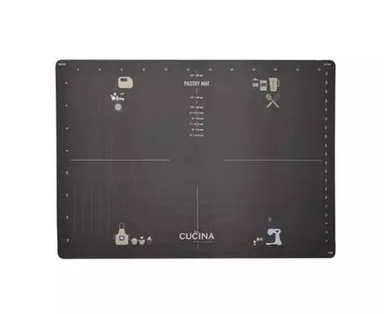 Коврик для теста La CUCINA (темно-серый, 65)