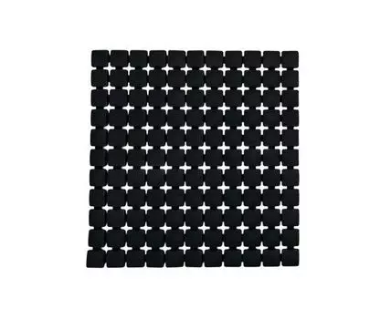 Коврик противоскользящий Nevis (Черный, 0,8)