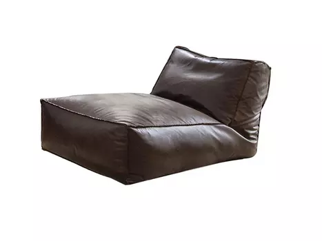 Кожаное кресло-лежак