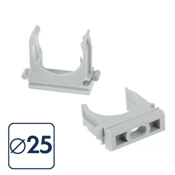 Крепеж-клипса для труб ПВХ (D=25)