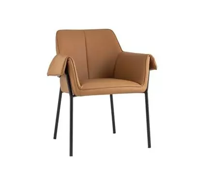 Кресло Бесс экокожа коричневый