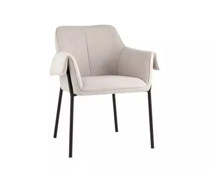 Кресло Бесс рогожка бежевый