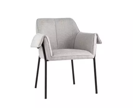 Кресло Бесс рогожка светло-серый