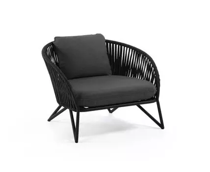 Кресло Branzie веревочное. (Черный, 90)