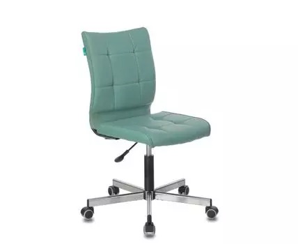 Кресло Бюрократ CH-330M/GREY без подлокотников серо-голубой Lincoln 212 искусственная кожа крестовина металл