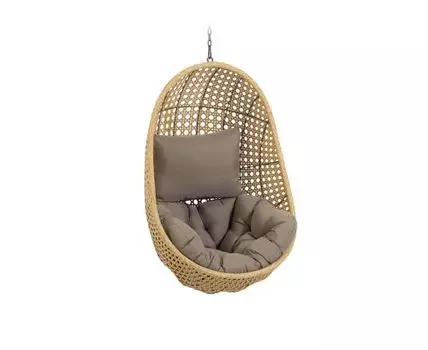 Кресло Cira подвесное. (серый, бежевый)