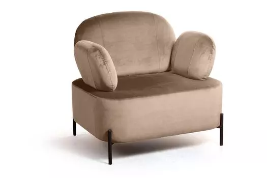 Кресло Dandy, бархат бежевый 5