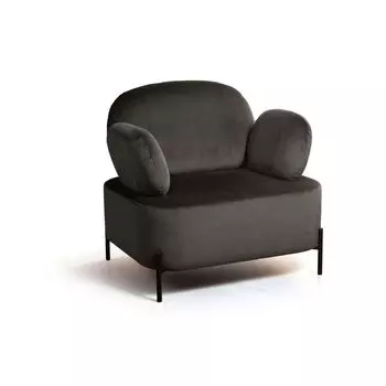 Кресло Dandy, бархат matte 80 серый