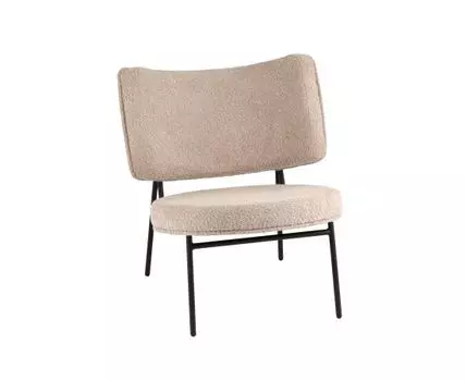 Кресло District Lounge букле капучино