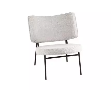 Кресло District Lounge букле светло-серый