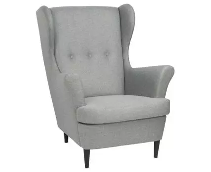 Кресло для отдыха Вало серый, ткань рогожка