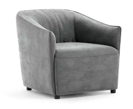 Кресло Флеш (76, 84, Плоские пружины «змейка», Серый, 83)