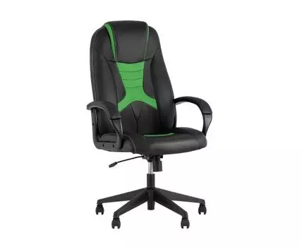 Кресло игровое TopChairs ST-CYBER 8 черный/салатовый