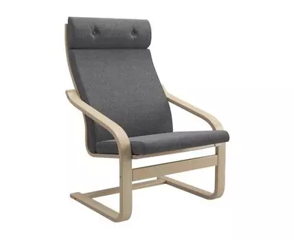 Кресло-качалка Бамбл (103, 80, Пенополиуретан, Серый, 68)