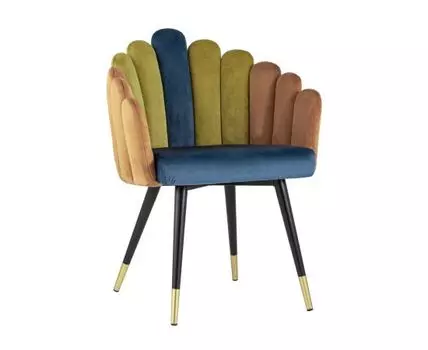 Кресло Камелия сине-зеленый