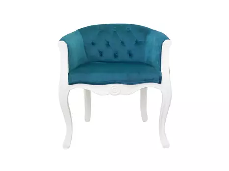Кресло Kandy blue+white