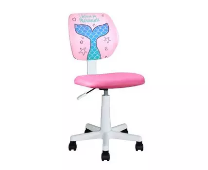Кресло компьютерное детское ЛОЛО Mermaid Tail пластик белый