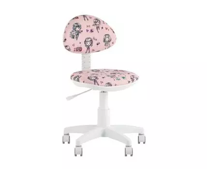 Кресло компьютерное детское УМКА Girls пластик белый