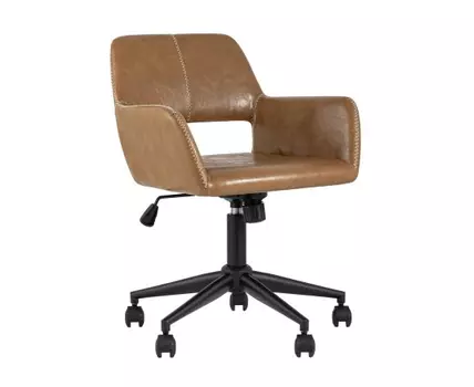 Кресло компьютерное Филиус экокожа коричневый