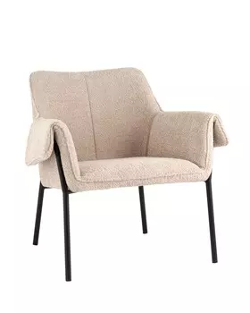 Кресло лаунж Бесс альпака бежевый