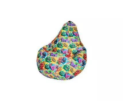 Кресло Мешок Crazy, Велюр (мультиколор)