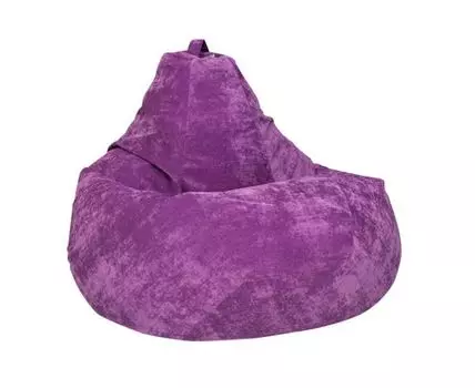 Кресло-мешок Микровельвет (125, 85, Груши, Фиолетовый, 85)