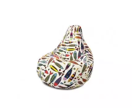 Кресло Мешок Рыбки, Жаккард (мультиколор)