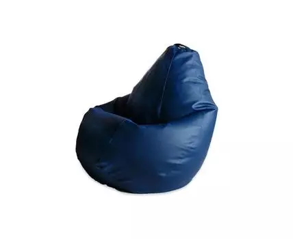 Кресло Мешок Синяя ЭкоКожа (Синий)