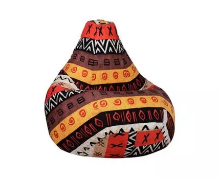 Кресло-мешок Жаккард (125, 85, Груши, Коричневый, 85)