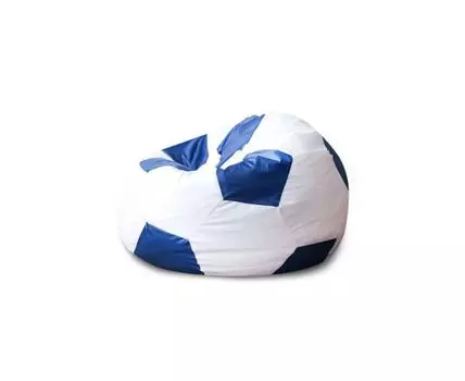 Кресло Мяч Бело-Синий (белый, синий)