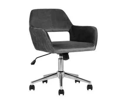 Кресло офисное Ross велюр серый