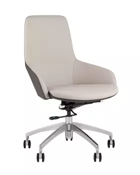 Кресло офисное TopChairs Soulo светло-серый, серый