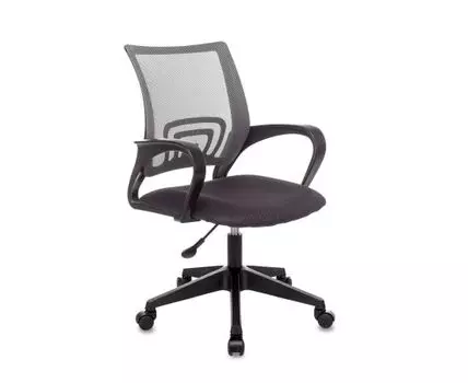 Кресло офисное TopChairs ST-Basic сетка/ткань серый