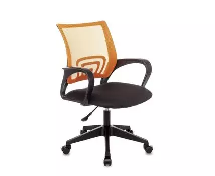 Кресло офисное TopChairs ST-Basic сетка/ткань оранжевый