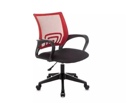 Кресло офисное TopChairs ST-Basic сетка/ткань красный