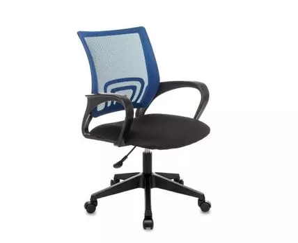 Кресло офисное TopChairs ST-Basic сетка/ткань синий